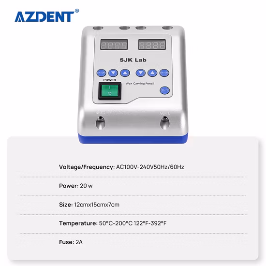 Azdent LED Botón de control visual 20W 4L Sjk Cuchilla de cera eléctrica